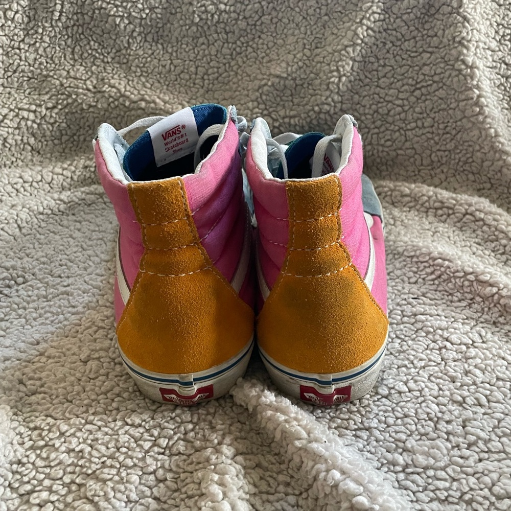 Colorful High-Top Vans Sneakers mens Size 10 - Picture 4 of 6